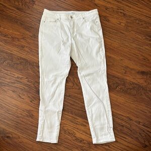 LOFT White Denim Jeans